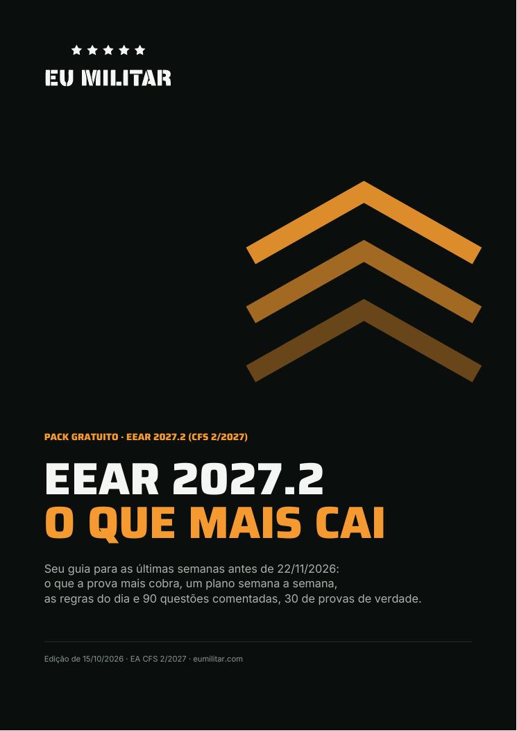 Capa do Pack EEAR 2027.2 · O que mais cai